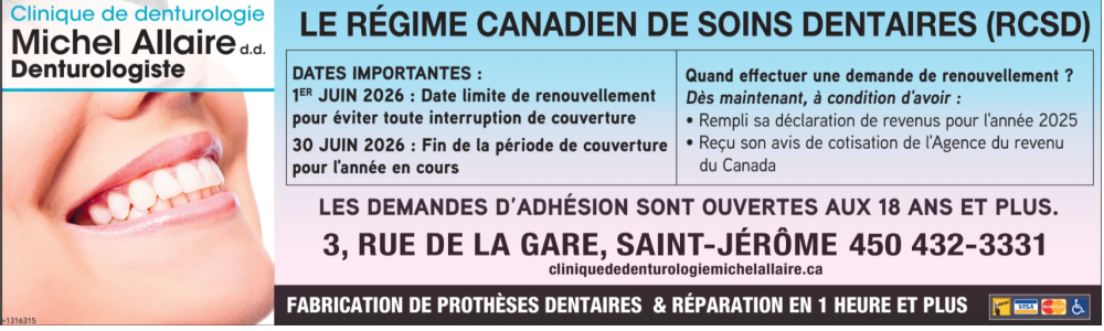 Le régime canadien des soins dentaire