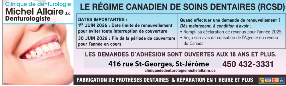 Le régime canadien des soins dentaire